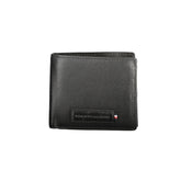 Tommy Hilfiger Black Leather Men Wallet -   -  Tommy Hilfiger.